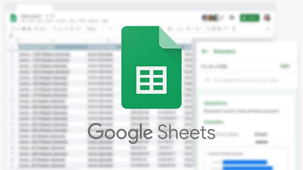 a screenshot of Google Sheets with the logo pasted over it